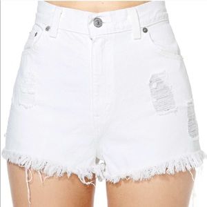 Nasty Gal high rise vintage reworked Levis shorts